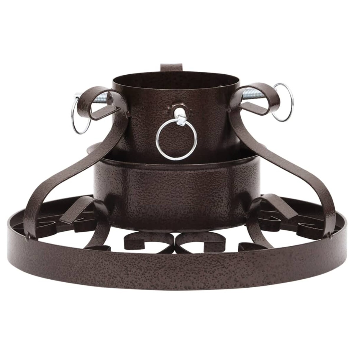 vidaXL Stojak pod choinkę, antyczna miedź, 29x29x15,5 cm