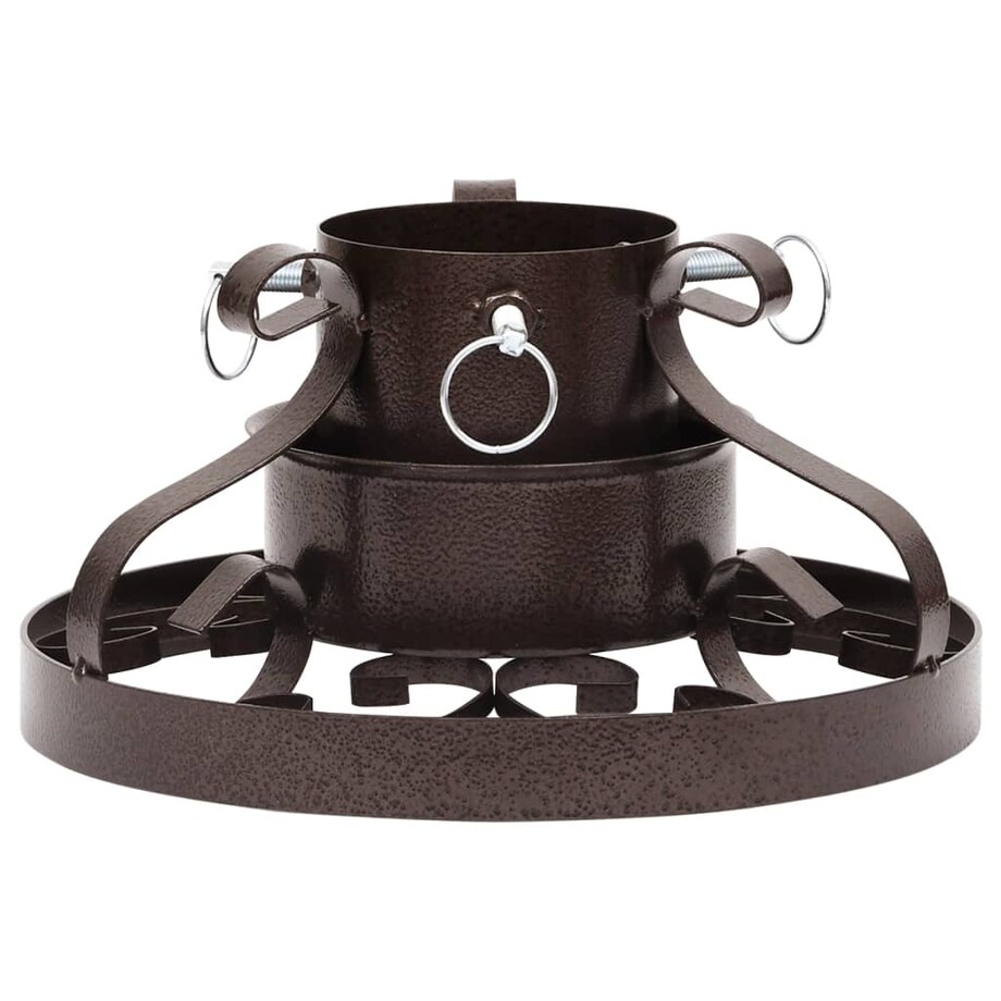 vidaXL Stojak pod choinkę, antyczna miedź, 29x29x15,5 cm