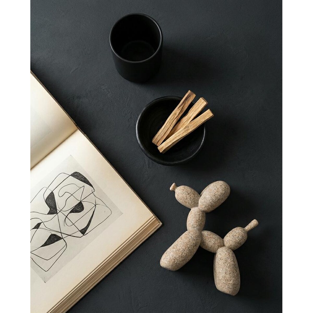 Dekoracja figurka piesek SHP BALOON 10 cm beżowy