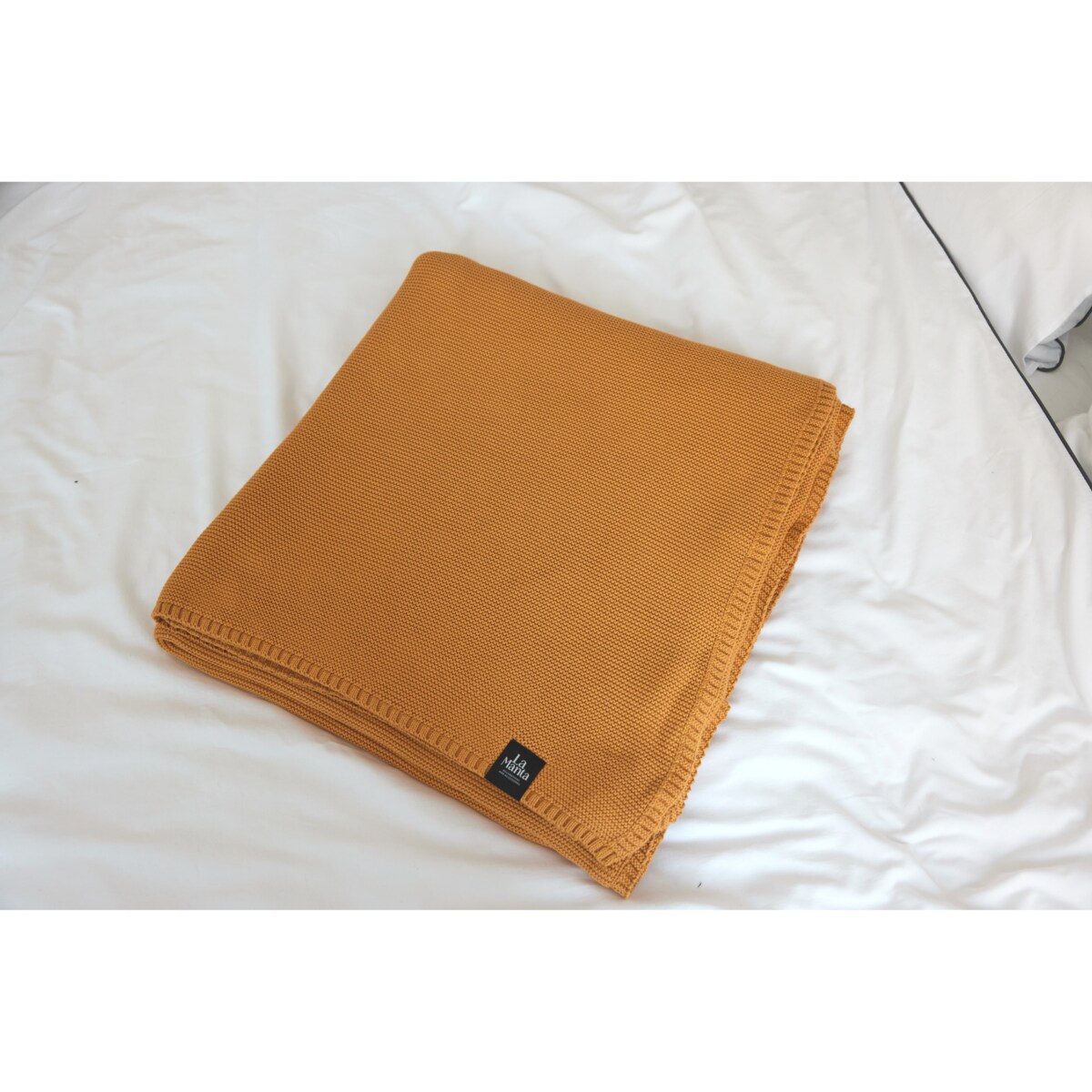 Narzuta klasyczna musztardowa, 220 x 240 cm, La Manta