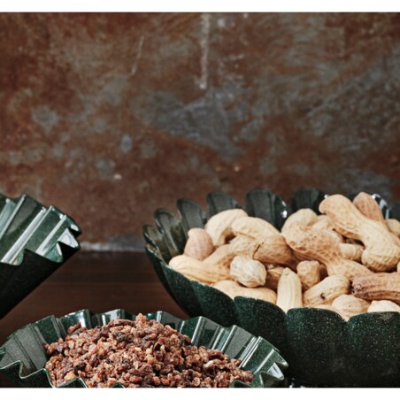 PATERA NA OWOCE OKRĄGŁA talerz do dekoracji ciasta tortu metalowy 21cm