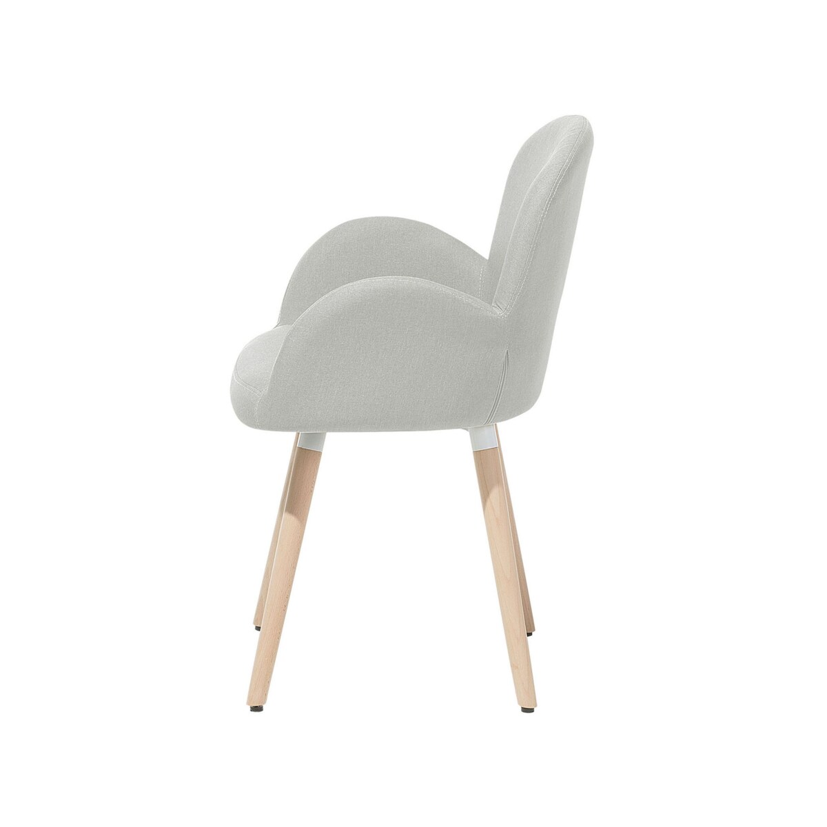 Zestaw 2 krzeseł do jadalni szary BROOKVILLE