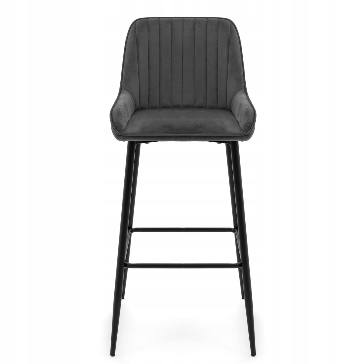 Hoker tapicerowany welurowy do salonu jadalni barowy glamour PASSO