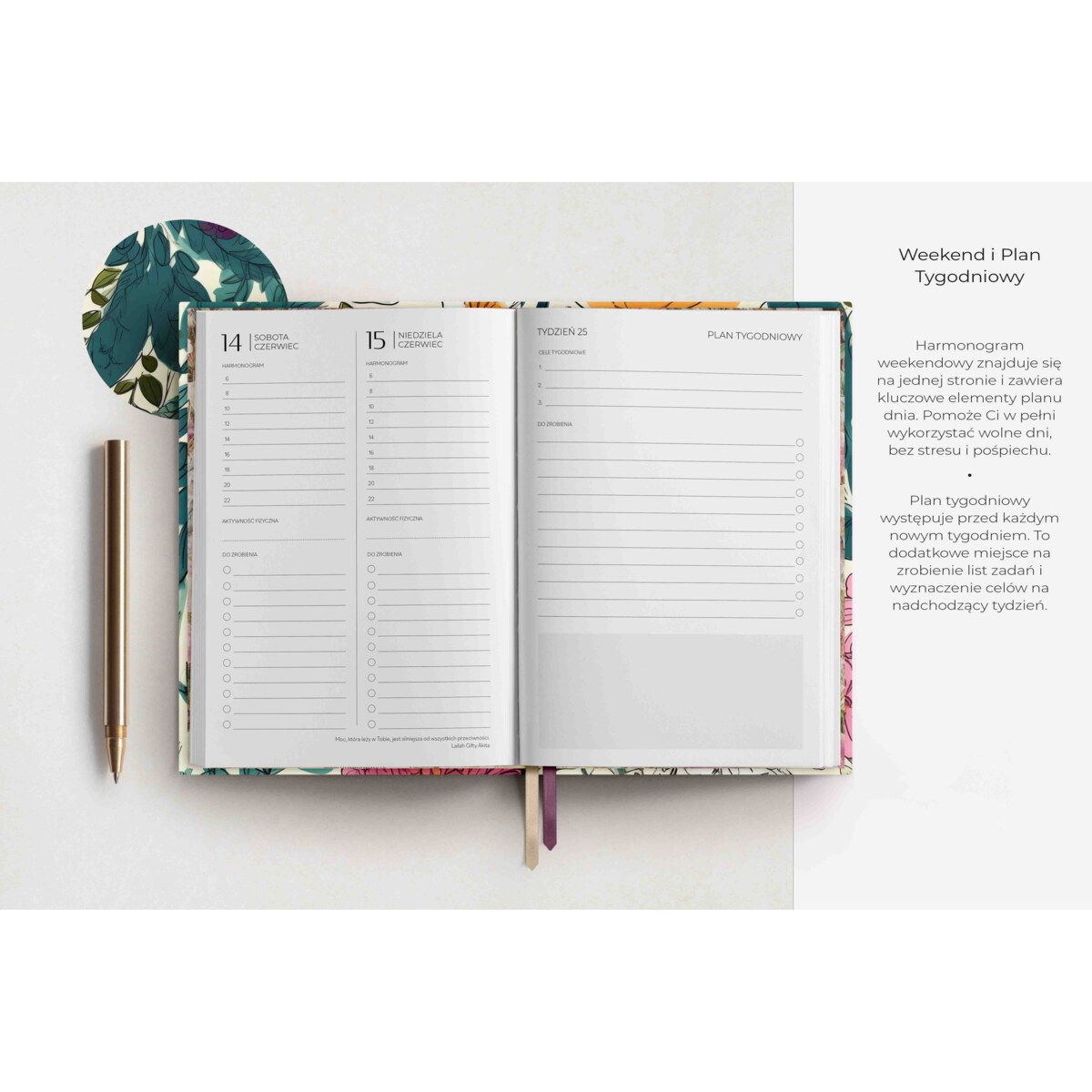 Planner dzienny 2025 – Ramo De Flores