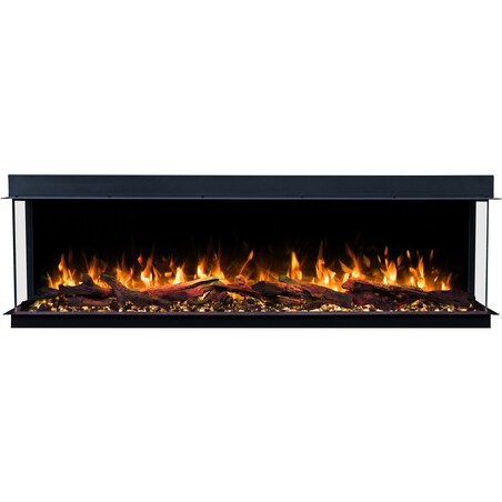 Kominek elektryczny à 3 côtés Emotion Flame Solis 150 - do zabudowy - 150x30x46 cm - kominek LED - funkcja grzania 750/1500 W