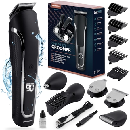 Trymer maszynka do włosów golarka do brody 6w1 Berdsen
