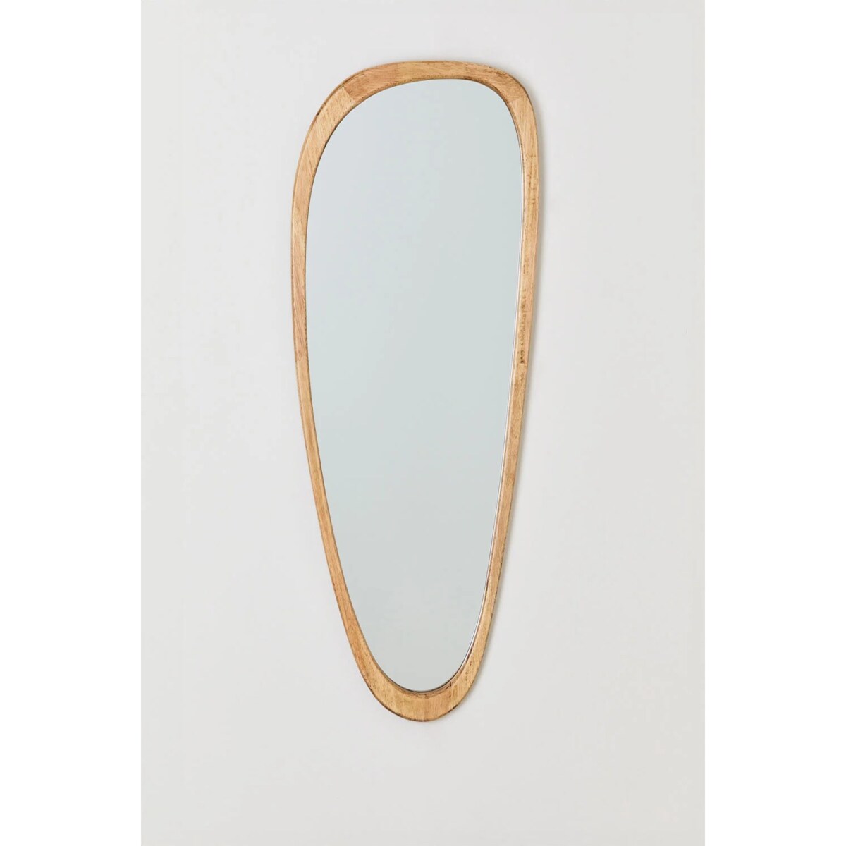 Lustro ścienne z drewna dębowego Arbidel 60 x 165 cm, naturalne