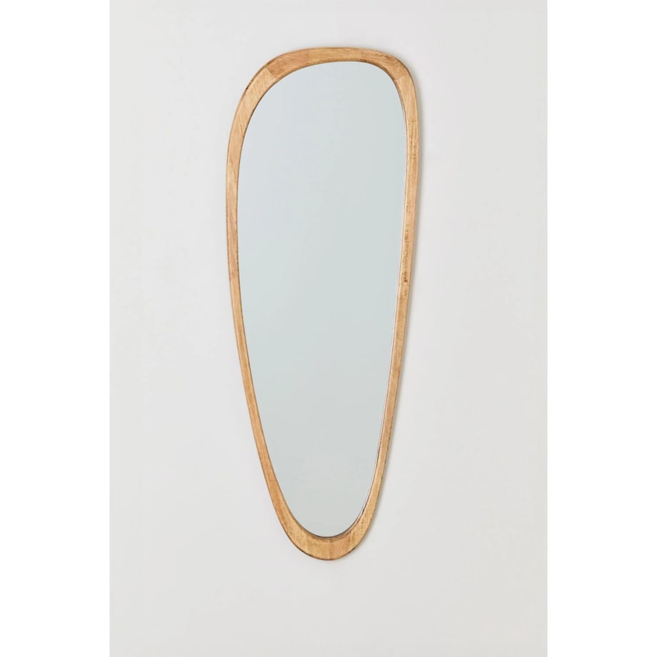 Lustro ścienne z drewna dębowego Arbidel 60 x 165 cm, naturalne