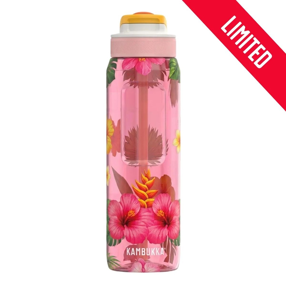 Butelka na wodę ze słomką Lagoon 1000ml Tropical Bloom