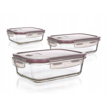 POJEMNIKI NA JEDZENIE DO LODÓWKI box 550,950,1450 ml HERMETYCZNE żywność