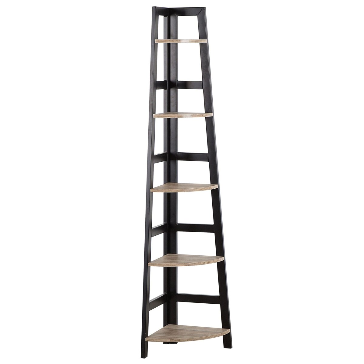 Regał 5 półek Czarny BEXLEY