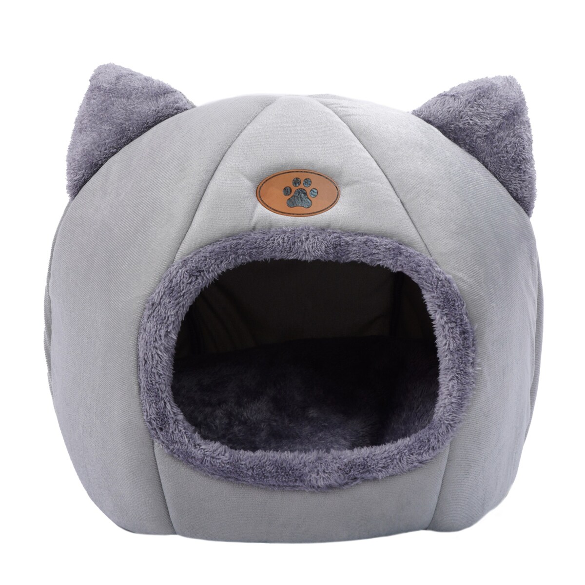 Budka dla kota psa legowisko szare