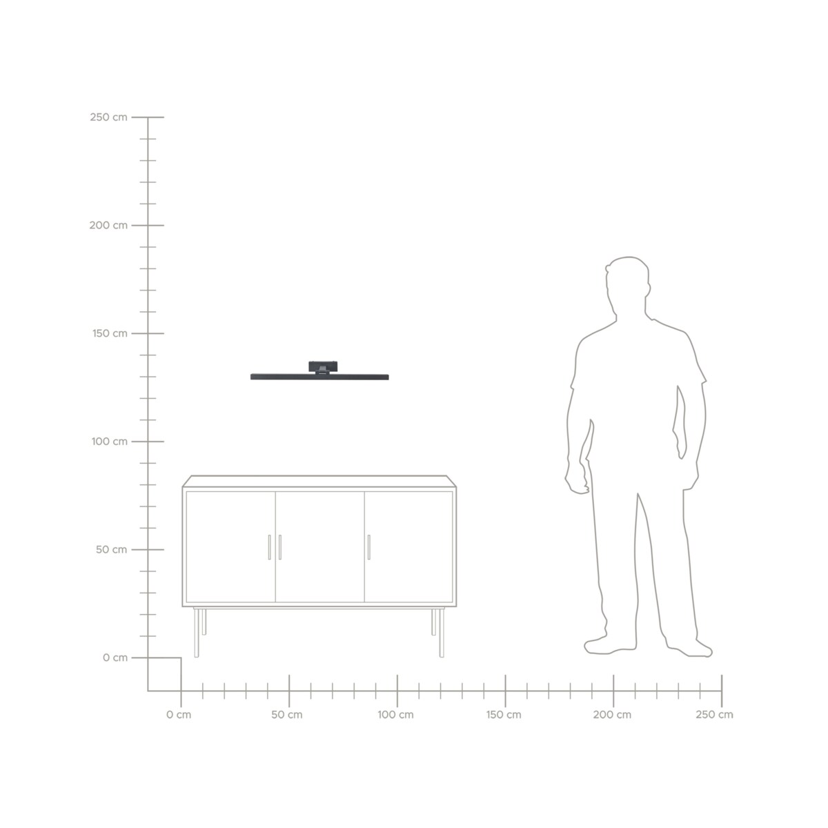 Kinkiet LED obrazowy/łazienkowy ARROS Metal Czarny