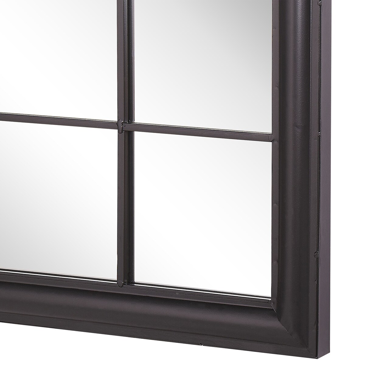 Lustro ścienne TREVOL 77 cm 130 cm Metal Czarny