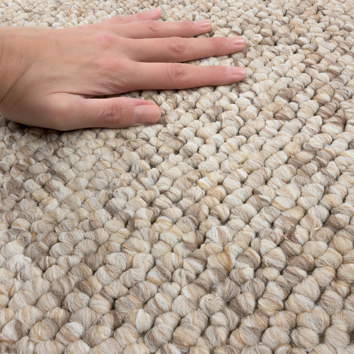 Dywan Nowoczesny Blanca 120x170 cm Popcorn Brązowy