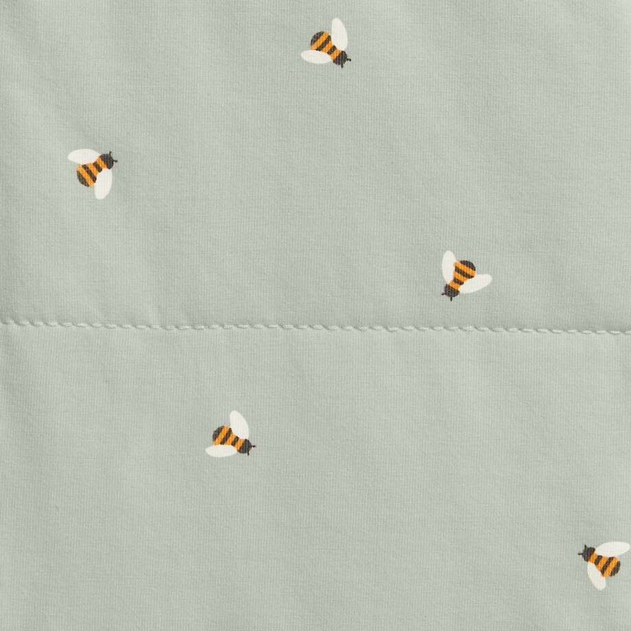 Otulacz Swaddle UP - pikowany rozmiar S - oliwkowy pszczółki - ETAP 1 - TOG 2.5