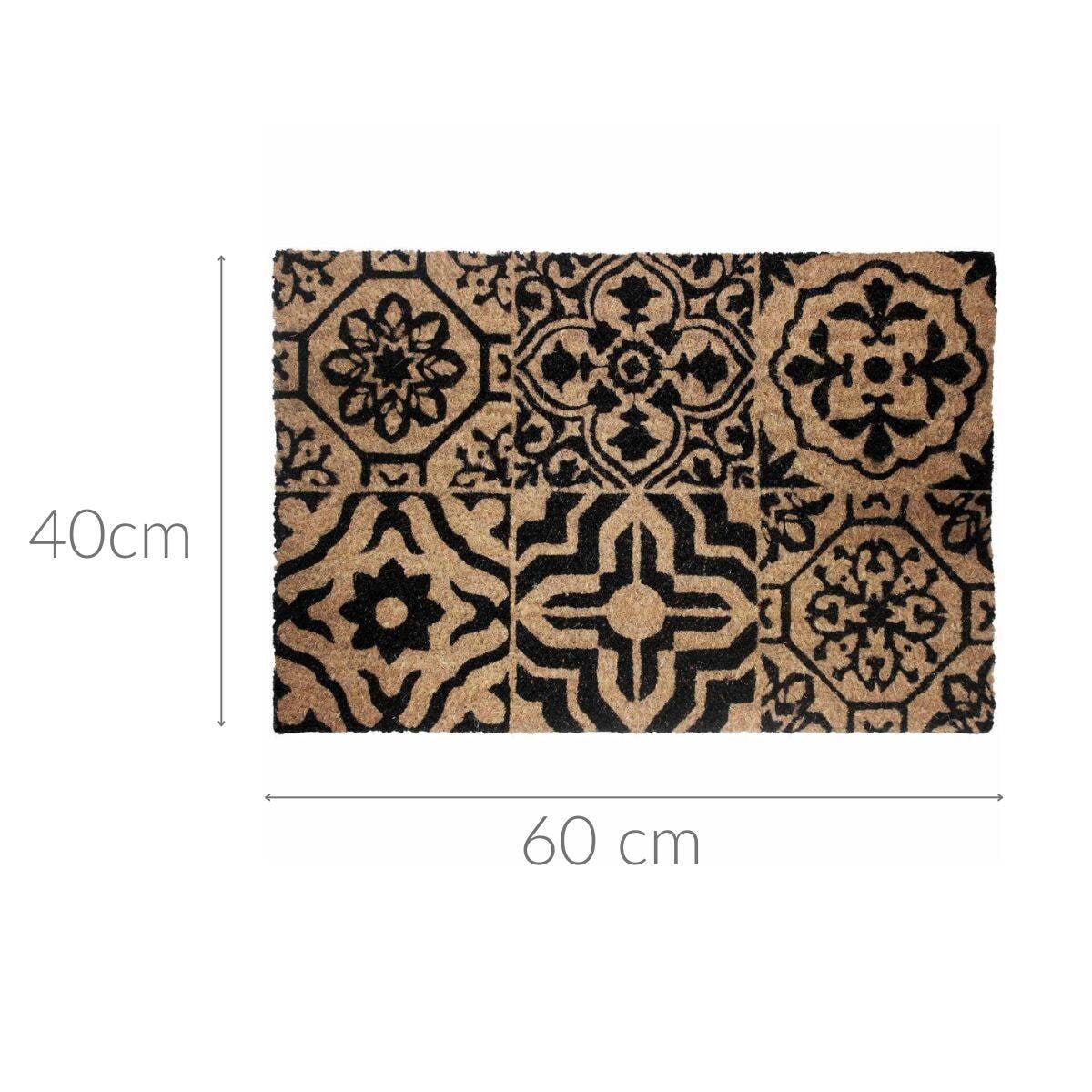 Dywanik pod drzwi z włókna kokosowego LISBONNE, 40 x 60 cm