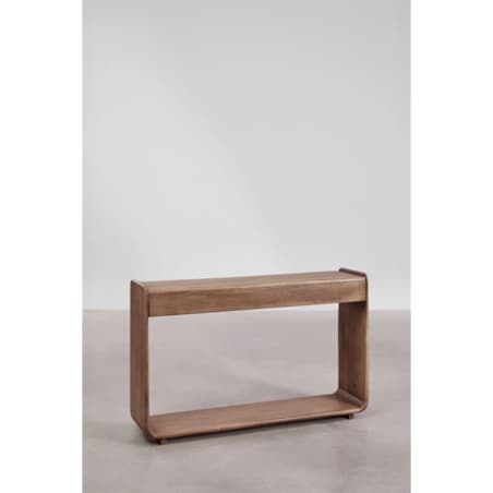 Konsola z drewna akacjowego Tinsley, 120 cm, brązowa