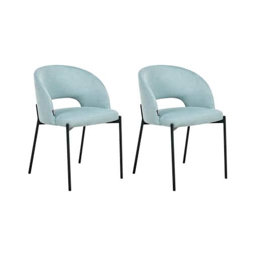 Zestaw 2 krzeseł do jadalni PENNY Błękitny