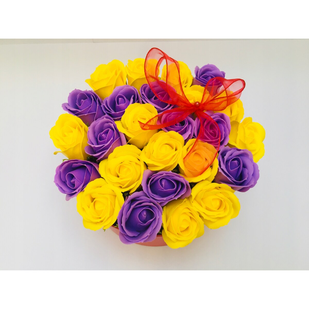 DUŻY BOX KWIATY MYDLANE PACHNĄCE NA dzień mamy upominek urodziny WIOSENNE