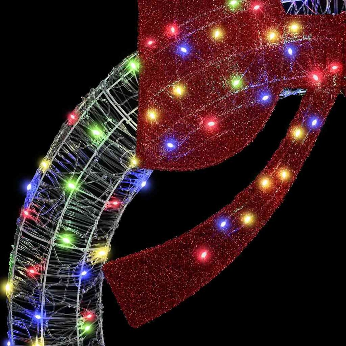 vidaXL Wianek z 80 diodami LED Wielokolorowe 90 cm Akryl