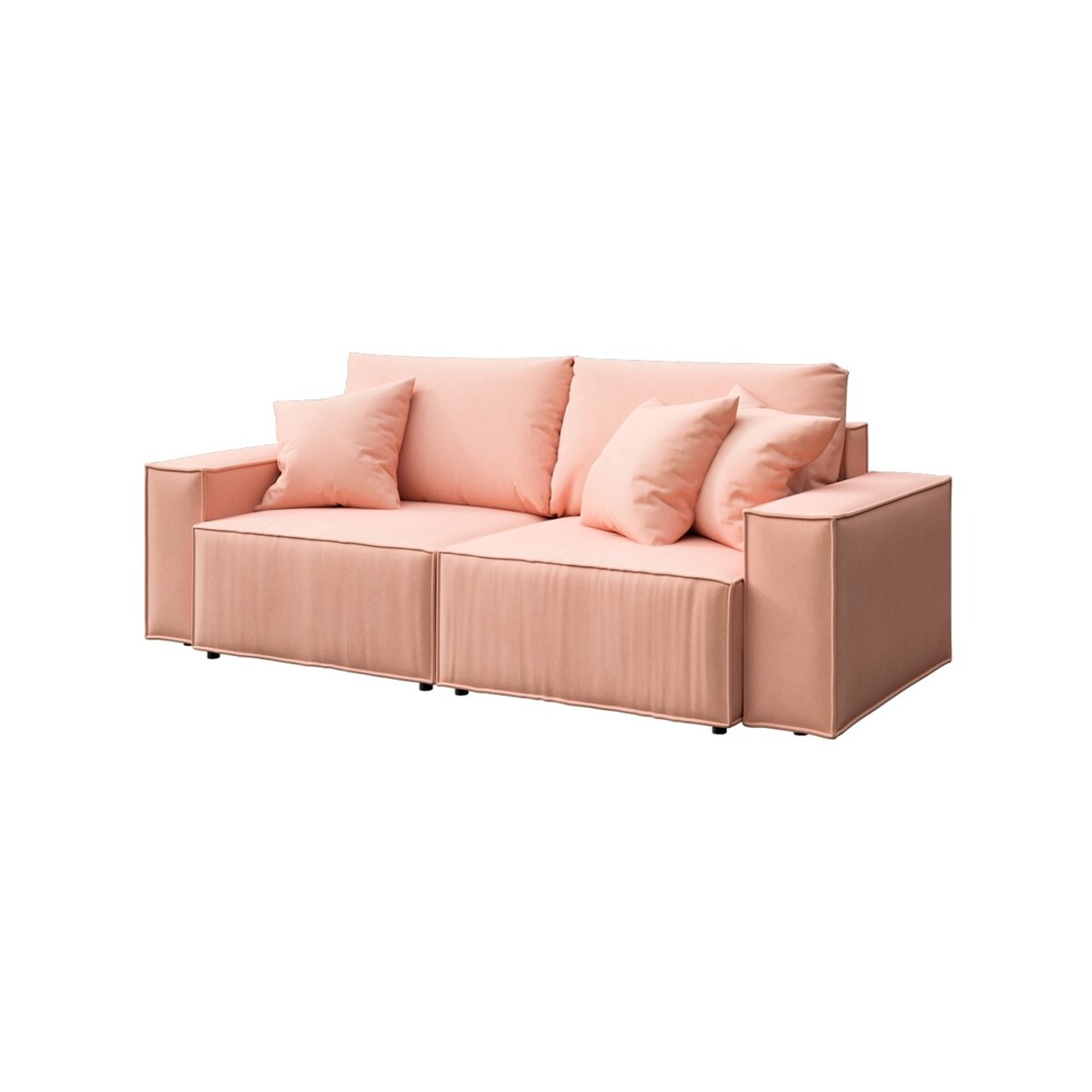 Melow 3-osobowa rozkładana sofa - brzoskwiniowa