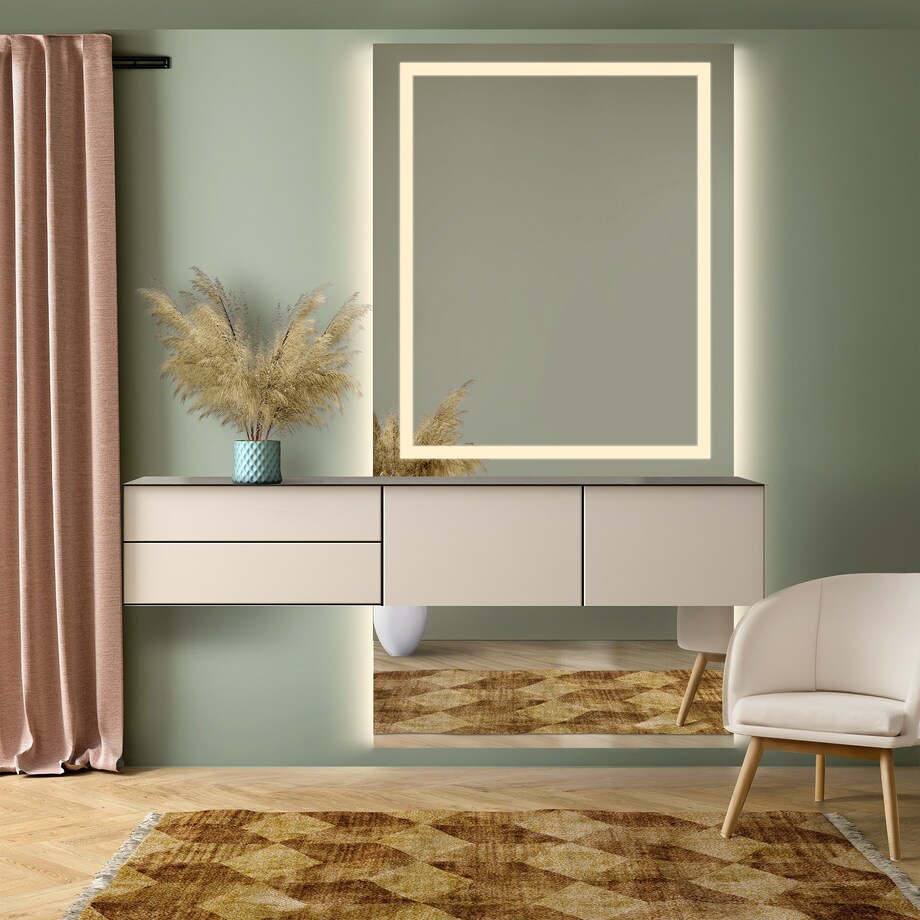 Lustro do toaletki w dwóch częściach z podświetleniem - EMI GLAM LED