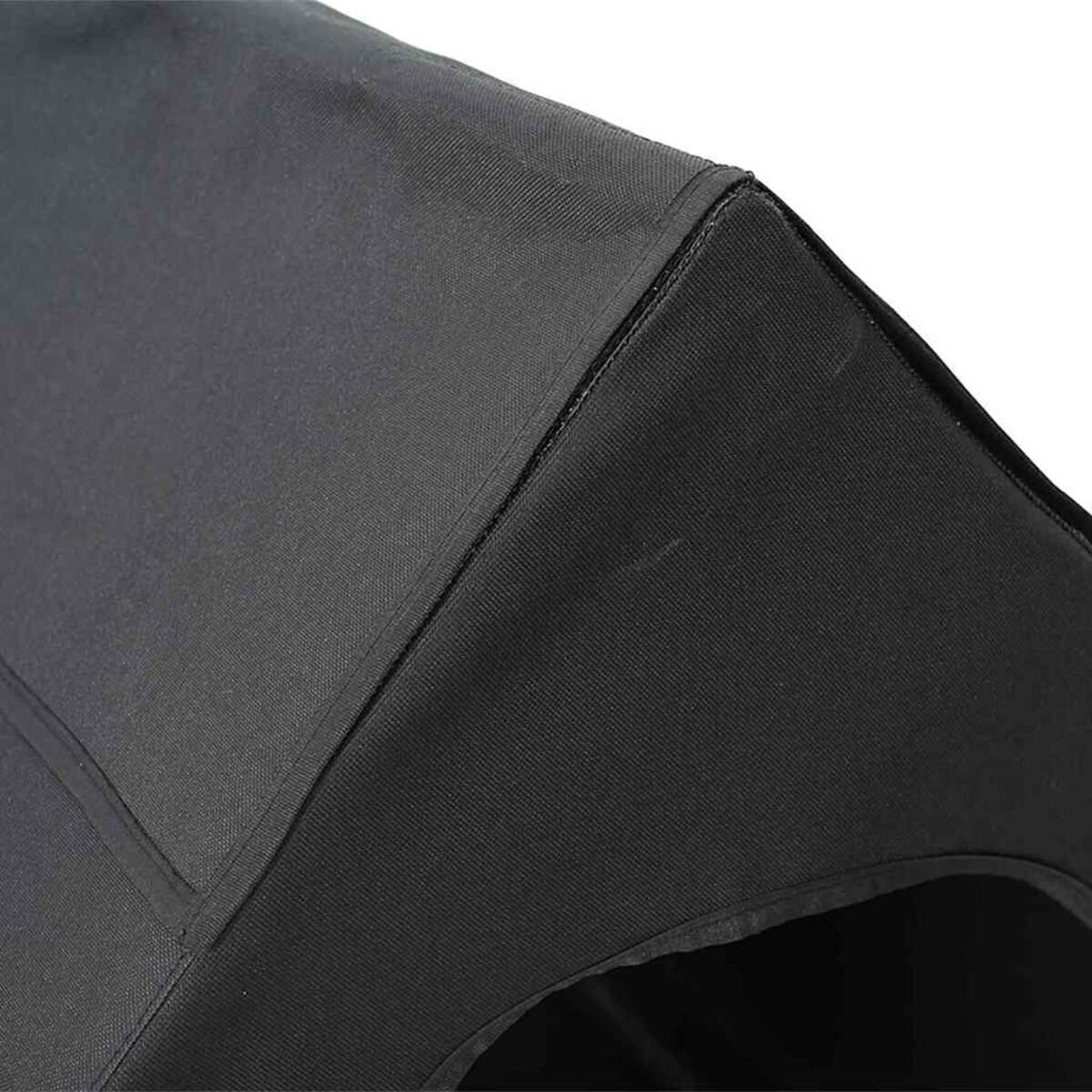 vidaXL Domek dla Psów Czarny 110 x 75 x 107.5 cm Tkanina Oxford i Stal