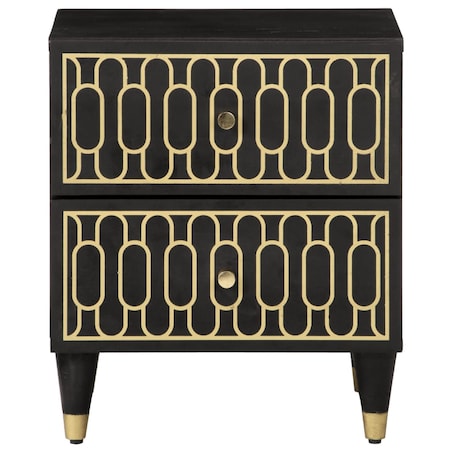 vidaXL Szafki nocne, 2 szt., 40x33x46 cm, lite drewno mango