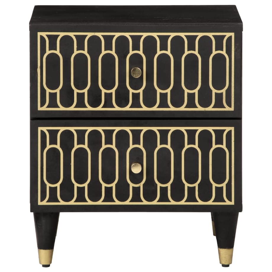 vidaXL Szafki nocne, 2 szt., 40x33x46 cm, lite drewno mango