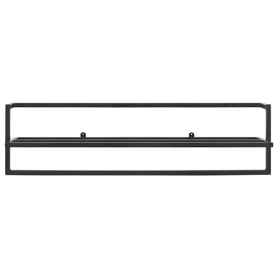 vidaXL Stojak na ręcznik, czarny, 95x25x22 cm, żelazny