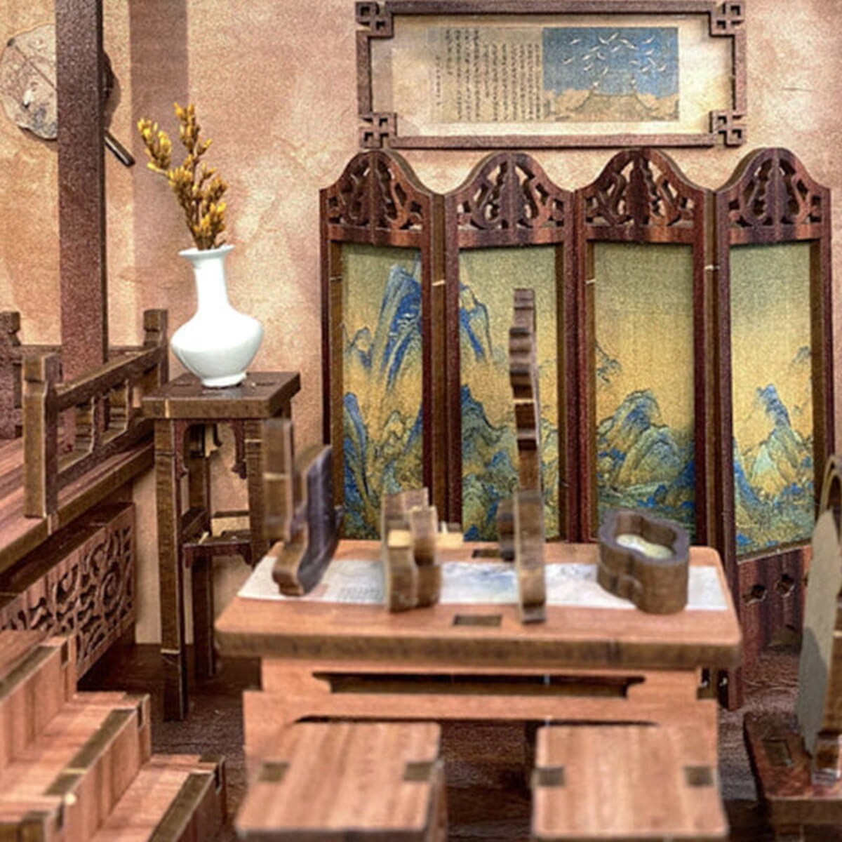 Miniaturowy domek Book Nook - Kwiat jaśminu Dynastii Qing - CuteBee