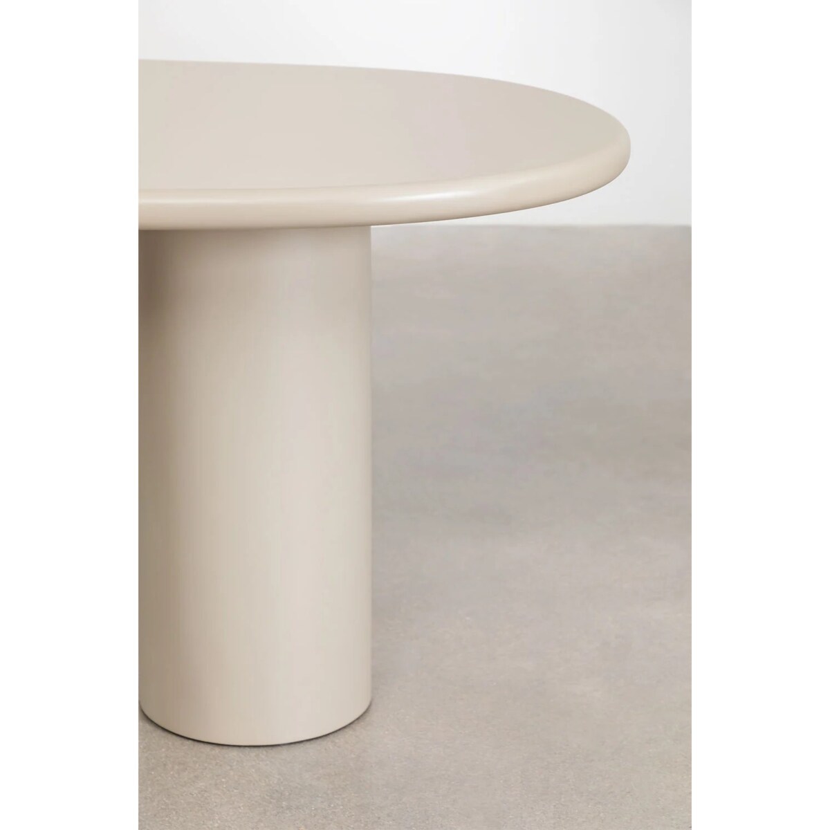 Owalny stół do jadalni kremowo-szary 115x220 cm Billie