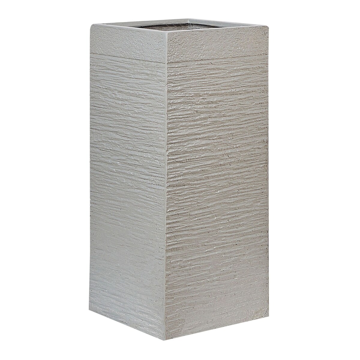 Doniczka 26 x 26 x 60 cm beżowoszara DION