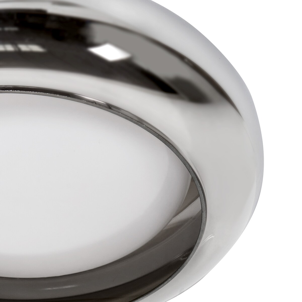 Lampa sufitowa LED NITH Ze ściemniaczem Szkło Srebrny
