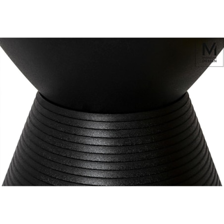 Stołek ze schowkiem Tamburo PP612.BLACK do pokoju czarny, King Home