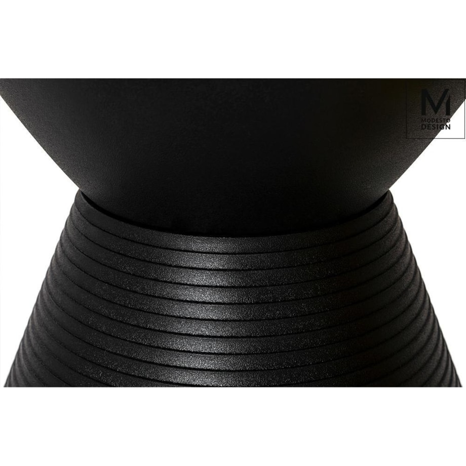 Stołek ze schowkiem Tamburo PP612.BLACK do pokoju czarny, King Home