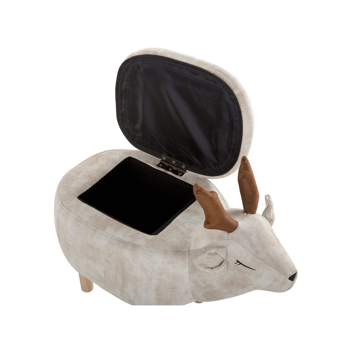 Pufa zwierzak ze schowkiem beżowa REINDEER