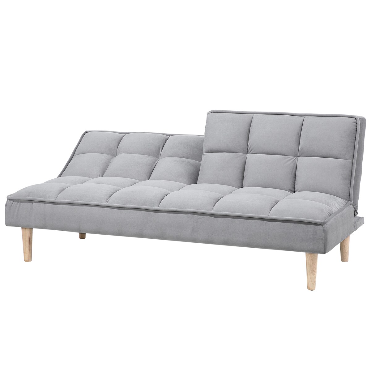 Sofa rozkładana dla 3 osób SILJAN Jasnoszary Szary