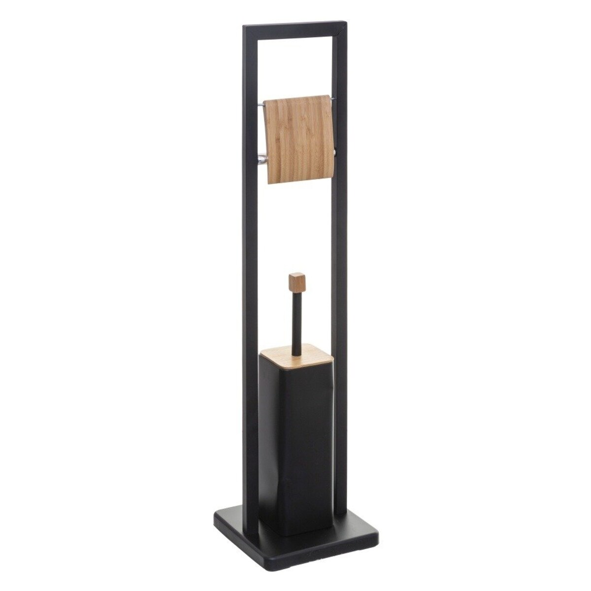 Szczotka toaletowa z uchwytem na papier toaletowy NATURELO, 2w1