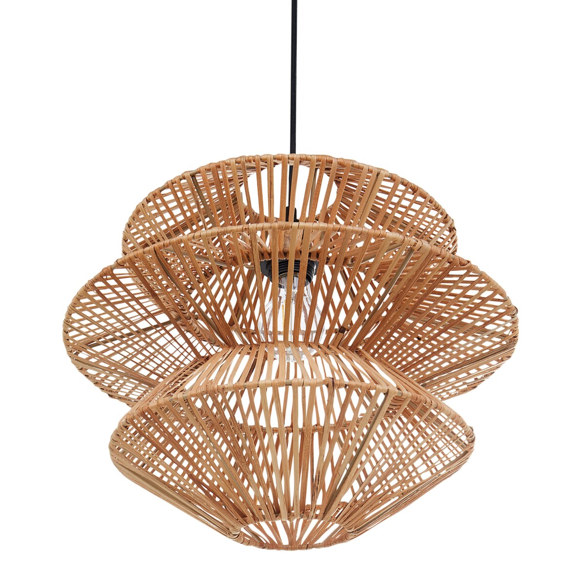 Lampa wisząca rattanowa naturalna ANDUKI