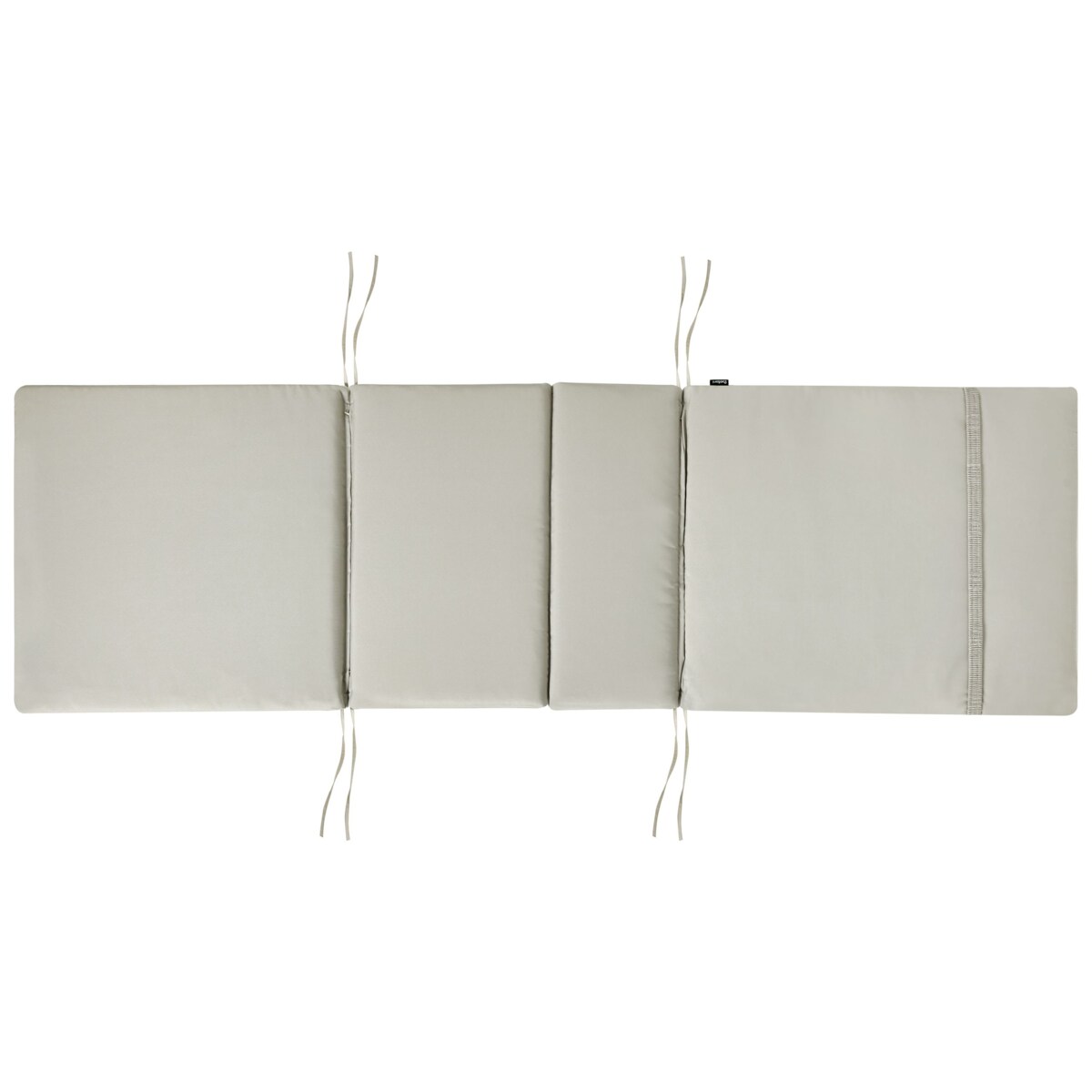 Poduszka na krzesło ogrodowe TOSCANA/JAVA/AMANTEA PREMIUM 188 x 59 cm Beżowoszary