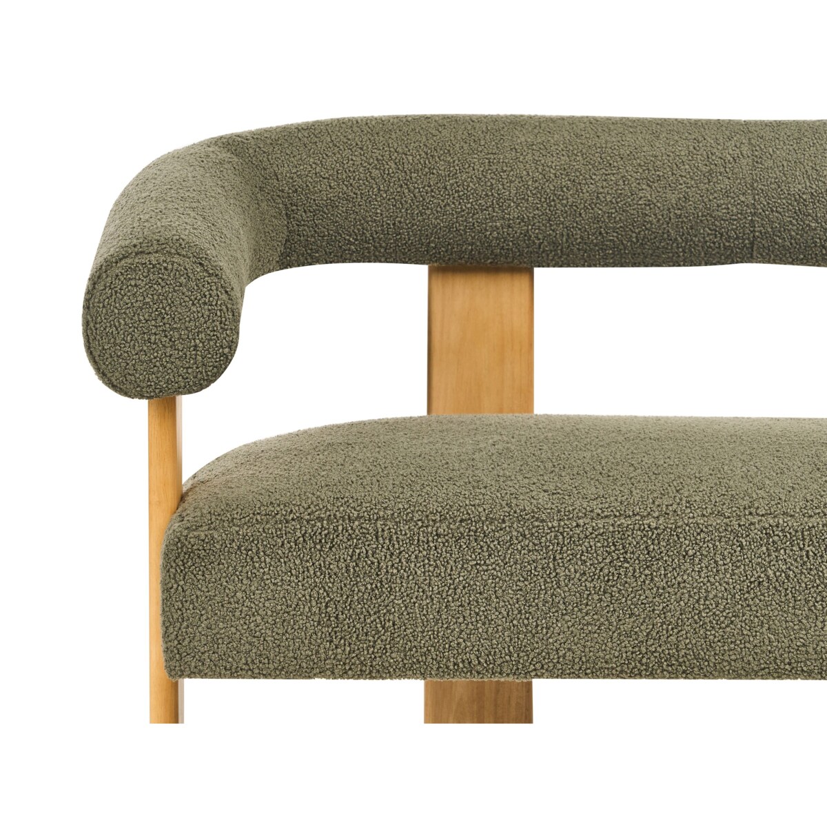 Sofa ILBRO Boucle Zielony dla 2 osób