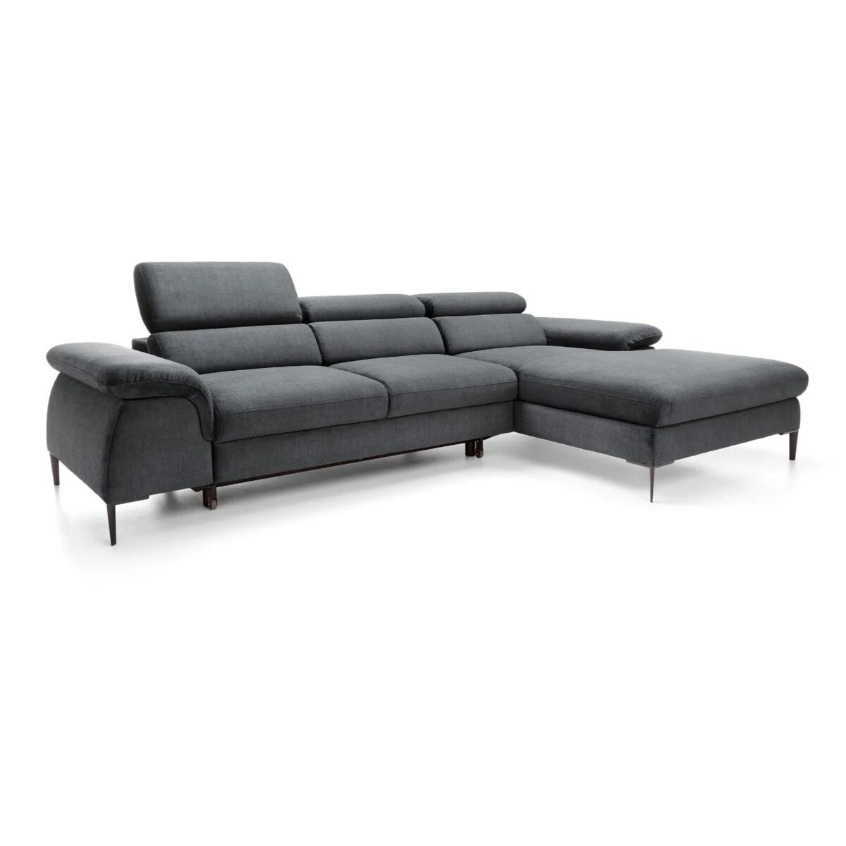 Narożnik z funkcją spania SIMON M ciemny szary prawy/lewy