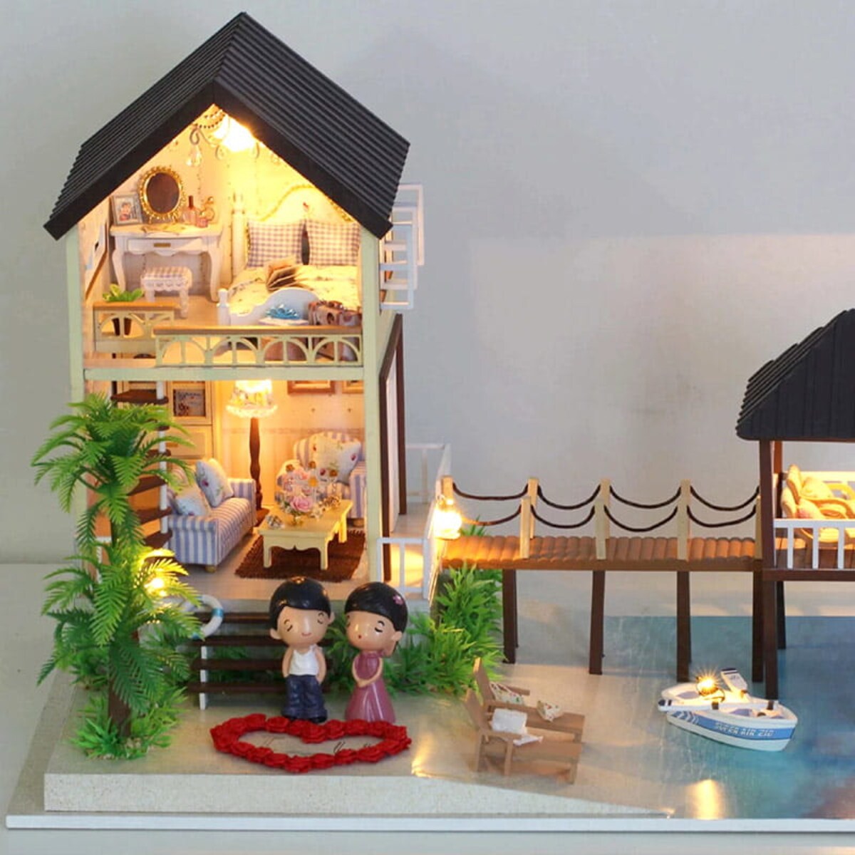 Miniaturowy domek - Willa na Malediwach