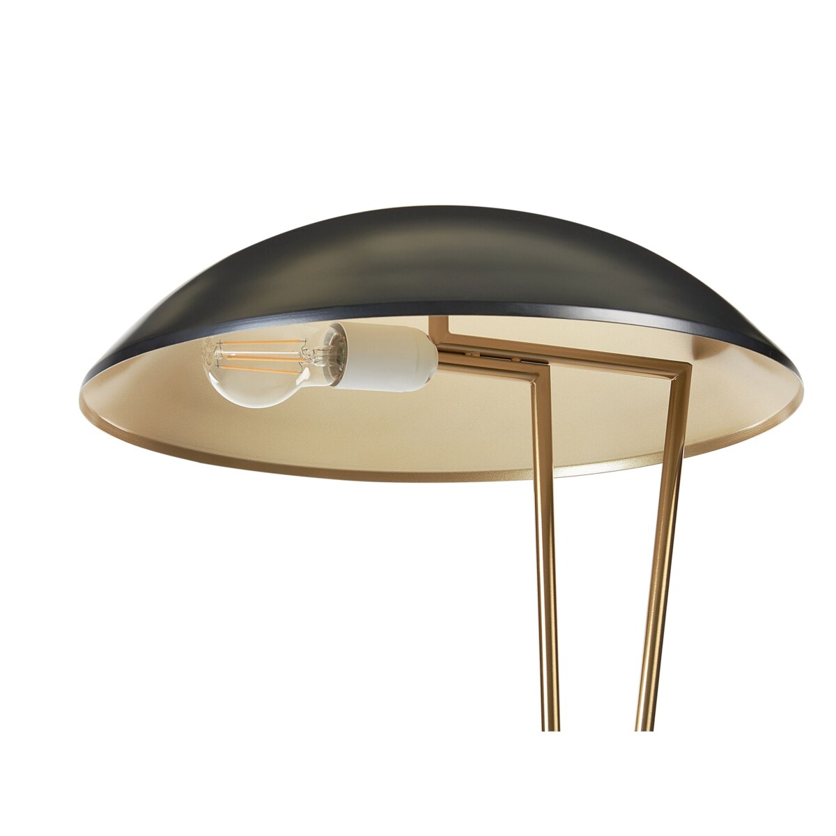 Lampa stołowa metalowa złota z czarnym DANTO