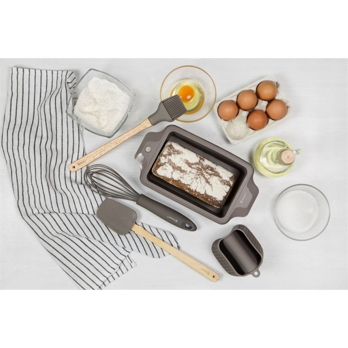 Kassel silikonowy zestaw do pieczenia ciasta i chleba 93704