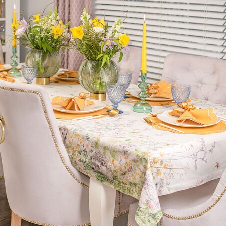 Haftowane podkładki Yellow Petali - 6 sztuk