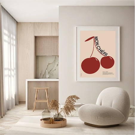 Poster Story, Plakat, Obraz - Mon Cheri Red, wymiary 70 x 100 cm