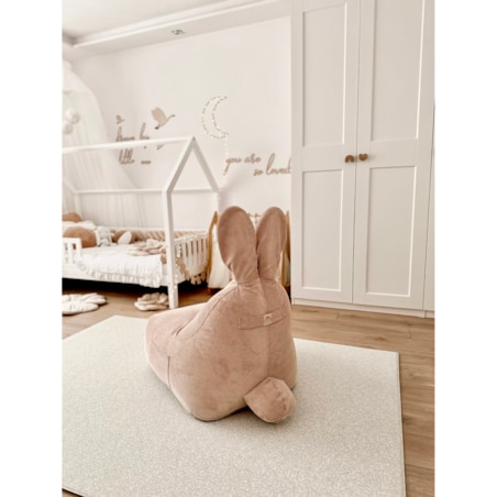 Puf Funny Bunny Sztruksowy - Różowy